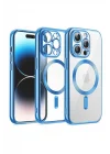 Mey İthalat®  iPhone 12 Pro Kılıf Kross Magneticsafe Kapak - Sierra Blue