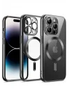 Mey İthalat®   iPhone 12 Pro Kılıf Kross Magneticsafe Kapak - Siyah