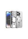 Mey İthalat®  iPhone 12 Pro Kılıf Kross Magneticsafe Kapak - Titan Gri