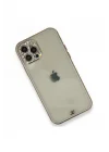 Mey İthalat®   iPhone 12 Pro Kılıf Liva Taşlı Silikon - Mor