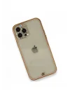 Mey İthalat®   iPhone 12 Pro Kılıf Liva Taşlı Silikon - Pembe