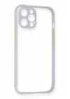 Mey İthalat®   iPhone 12 Pro Kılıf Miami Şeffaf Silikon - Lila