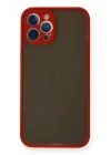 Mey İthalat®  iPhone 12 Pro Kılıf Montreal Silikon Kapak - Kırmızı
