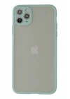 Mey İthalat®  iPhone 12 Pro Kılıf Montreal Silikon Kapak - Turkuaz