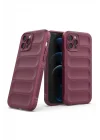 Mey İthalat®  iPhone 12 Pro Kılıf Optimum Silikon - Bordo