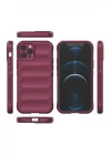 Mey İthalat®  iPhone 12 Pro Kılıf Optimum Silikon - Bordo