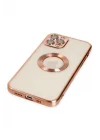 Mey İthalat®  iPhone 12 Pro Kılıf Slot Silikon - Rose Gold