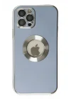 Mey İthalat®   iPhone 12 Pro Kılıf Store Silikon - Sierra Blue