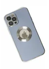Mey İthalat®   iPhone 12 Pro Kılıf Store Silikon - Sierra Blue