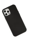 Mey İthalat®  iPhone 12 Pro Max Kılıf Asya Deri Silikon - Siyah