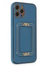 Mey İthalat®  iPhone 12 Pro Max Kılıf Coco Elit Kapak - Mavi