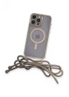 Mey İthalat®   iPhone 12 Pro Max Kılıf Divo Lazer Askılı Magsafe Kapak - Gold