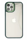 Mey İthalat®  iPhone 12 Pro Max Kılıf Dora Kapak - Haki Yeşil