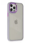 Mey İthalat®  iPhone 12 Pro Max Kılıf Dora Kapak - Lila