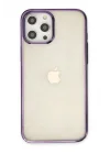 Mey İthalat®  iPhone 12 Pro Max Kılıf Element Silikon - Mor