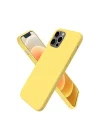 Mey İthalat®  iPhone 12 Pro Max Kılıf First Silikon - Sarı