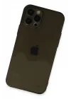 Mey İthalat®   iPhone 12 Pro Max Kılıf Fly Lens Silikon - Siyah