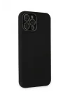 Mey İthalat®  iPhone 12 Pro Max Kılıf Lansman Glass Kapak - Siyah