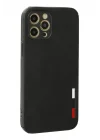 Mey İthalat®   iPhone 12 Pro Max Kılıf Loop Deri Silikon - Siyah