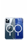 Mey İthalat®  iPhone 12 Pro Max Kılıf Magneticsafe Şeffaf Silikon - Şeffaf