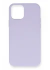 Mey İthalat®  iPhone 12 Pro Max Kılıf Nano içi Kadife Silikon- Lila