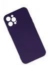 Mey İthalat®  iPhone 12 Pro Max Kılıf Nano içi Kadife Silikon - Mor
