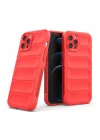 Mey İthalat®  iPhone 12 Pro Max Kılıf Optimum Silikon - Kırmızı