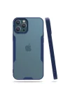 Mey İthalat®   iPhone 12 Pro Max Kılıf Platin Silikon - Lacivert
