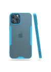 Mey İthalat®   iPhone 12 Pro Max Kılıf Platin Silikon - Mavi
