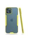 Mey İthalat®   iPhone 12 Pro Max Kılıf Platin Silikon - Sarı