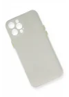 Mey İthalat®   iPhone 12 Pro Max Kılıf PP Ultra İnce Kapak - Beyaz