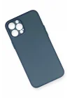 Mey İthalat®   iPhone 12 Pro Max Kılıf PP Ultra İnce Kapak - Mavi