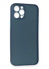 Mey İthalat®   iPhone 12 Pro Max Kılıf PP Ultra İnce Kapak - Mavi