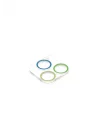 Mey İthalat®  iPhone 12 Pro Max Renkli Kamera Lens Koruma Cam - Yeşil-Sarı