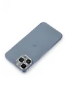 Mey İthalat®  iPhone 12 Pro Metal Kamera Lens Koruma Cam - Gümüş