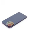 Mey İthalat®  iPhone 12 Pro Renkli Kamera Lens Koruma Cam - Turuncu-Kırmızı