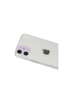 Mey İthalat®  iPhone 12 Rainbow Kamera Lens Koruma Cam - Mor