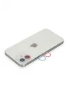 Mey İthalat®  iPhone 12 Renkli Kamera Lens Koruma Cam - Pembe-Mavi