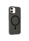 Mey İthalat®   iPhone 12 Tuna PC Slim Magsafe Kapak - Siyah