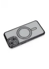 Mey İthalat®   iPhone 13 Kılıf Joke Simli Magneticsafe Kılıf - Siyah