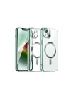 Mey İthalat®   iPhone 13 Kılıf Kross Magneticsafe Kapak - Koyu Yeşil