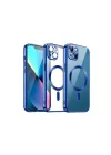 Mey İthalat®  iPhone 13 Kılıf Kross Magneticsafe Kapak - Lacivert