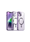 Mey İthalat®   iPhone 13 Kılıf Kross Magneticsafe Kapak - Mor