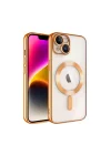 Mey İthalat®  iPhone 13 Kılıf Kross Magneticsafe Kapak - Turuncu
