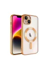 Mey İthalat®  iPhone 13 Kılıf Kross Magneticsafe Kapak - Turuncu