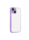 Mey İthalat®   iPhone 13 Kılıf Montreal Silikon Kapak - Mor