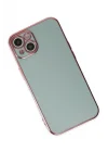 Mey İthalat®   iPhone 13 Kılıf Volet Silikon - Açık Yeşil