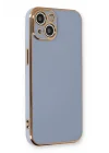 Mey İthalat®   iPhone 13 Kılıf Volet Silikon - Mavi