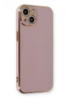 Mey İthalat®   iPhone 13 Kılıf Volet Silikon - Mor