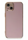 Mey İthalat®   iPhone 13 Kılıf Volet Silikon - Mor